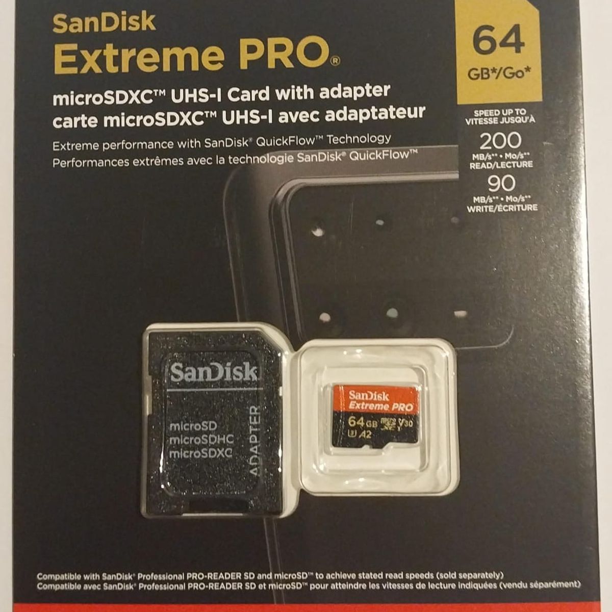 SANDISK - Memoria Micro SD 64 GB Sandisk Extreme Pro Celular GoPro