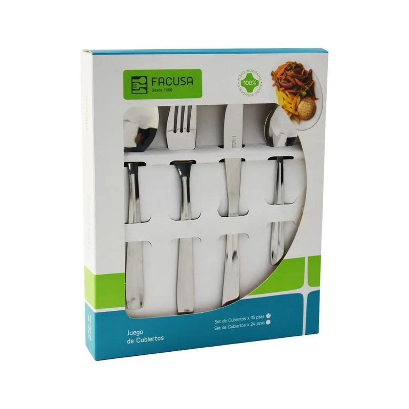FACUSA - Se De Cubiertos Facusa X 16 Mesa Mod Luna-10390084