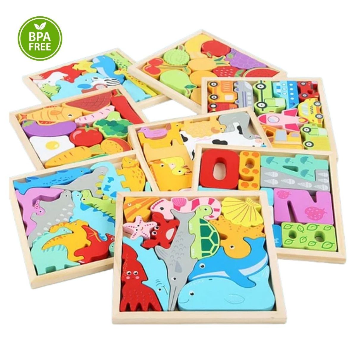 GENERICO - Tangram De Animales Numeros y Frutas