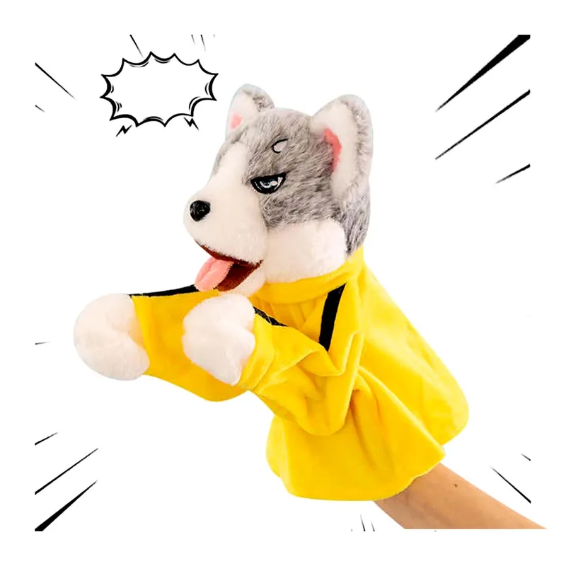 GENERICO - TÍTERE MARIONETA BOXEADOR PERRO HUSKY MUÑECO PARA NIÑOS