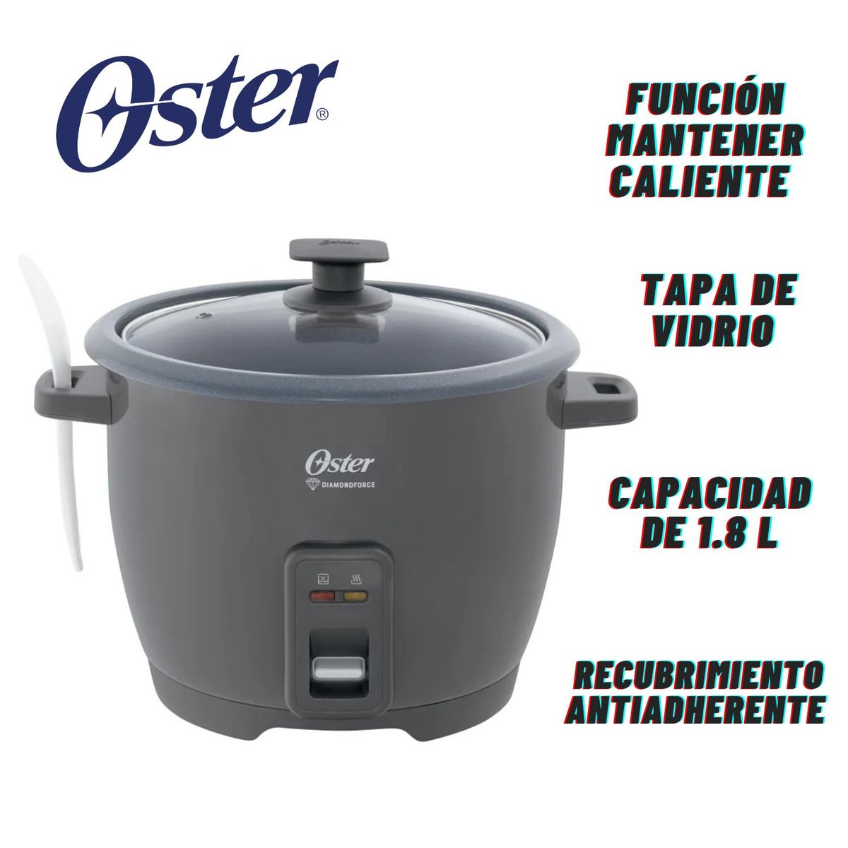 OSTER - Olla Arrocera Oster CKSTRCB10DF_SKE 1,8 L Recubrimiento Antiadherente