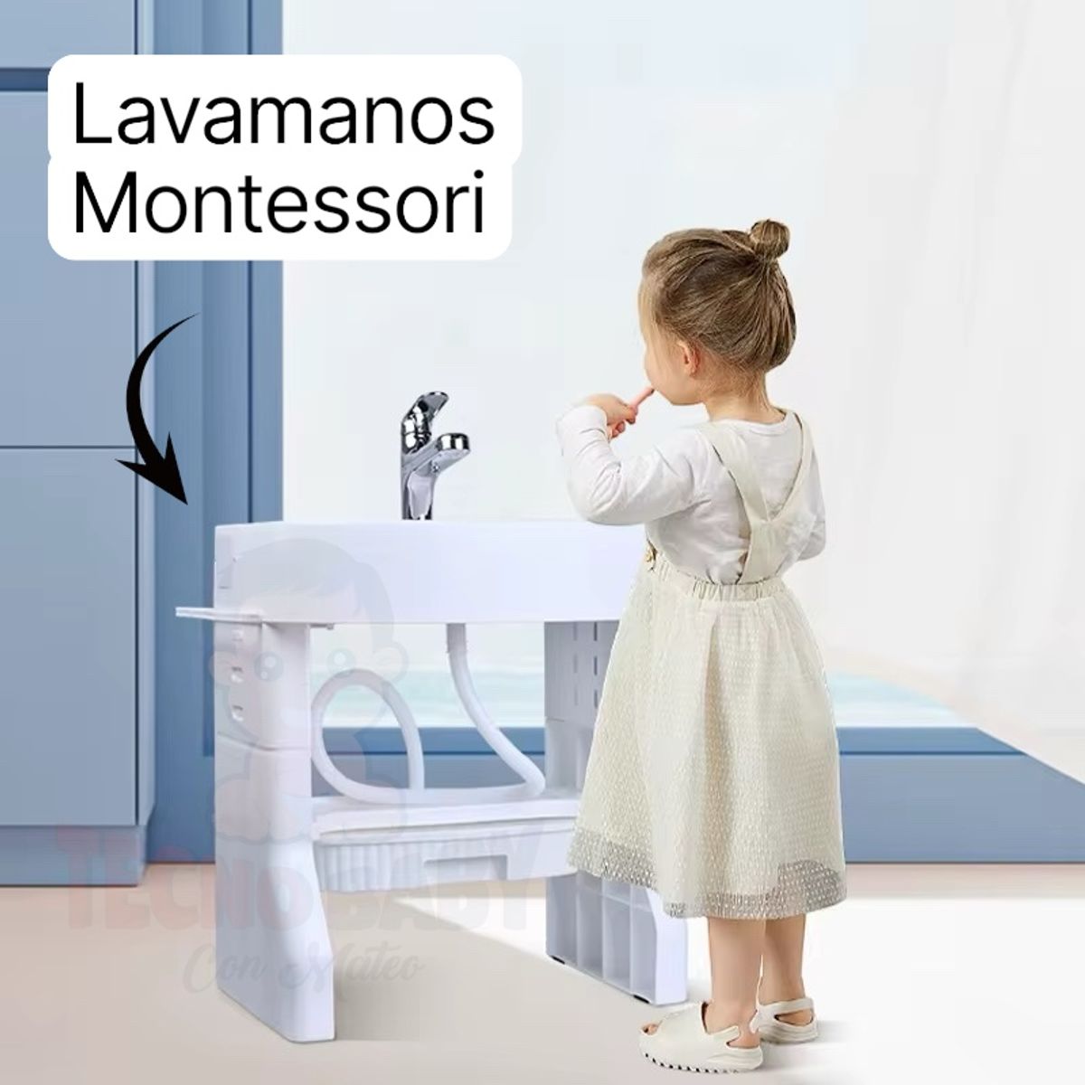 TECNOBABY CON MATEO - Lavamanos Montessori para niños