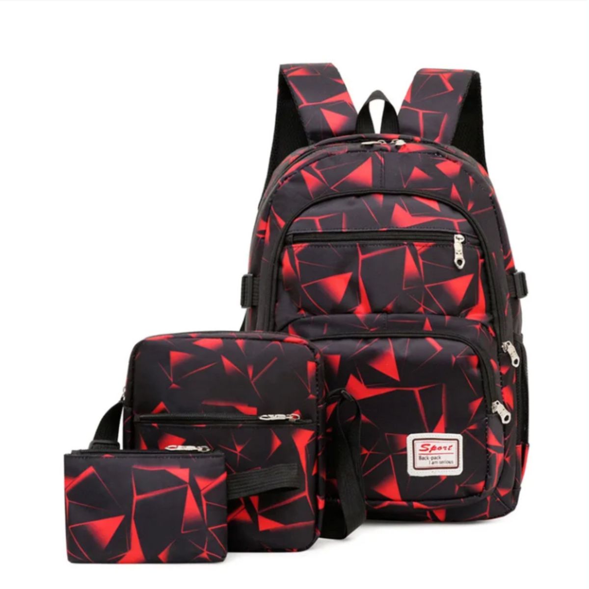 GENERICO - Makeway - Mochila Escolar Moda 3 Piezas Gran Capacidad