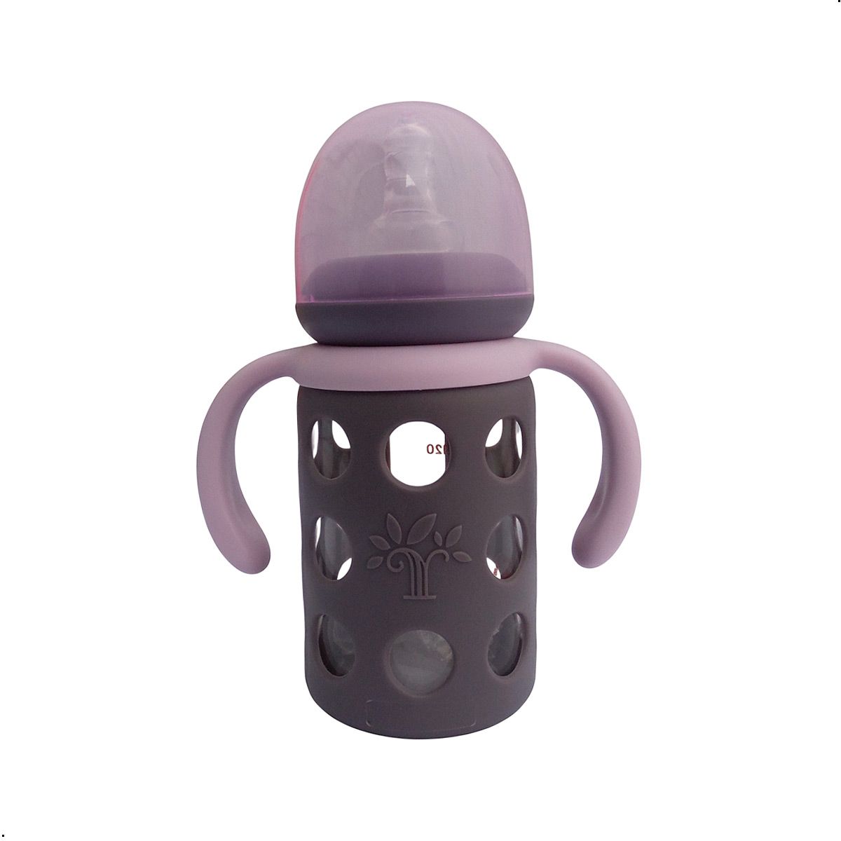 GENERICO - Biberon Vidrio Con Protector Babyguu 4 oz Libre Bisfenol A