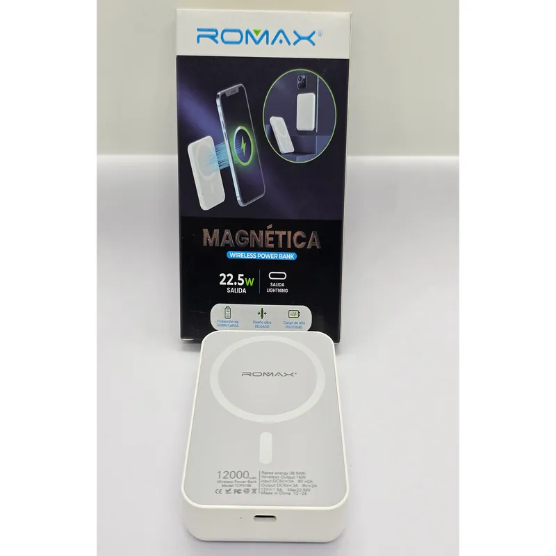 ROMAX - CARGADOR ROMAX MAGNETICO INALAMBRICO 12000mAh 225W