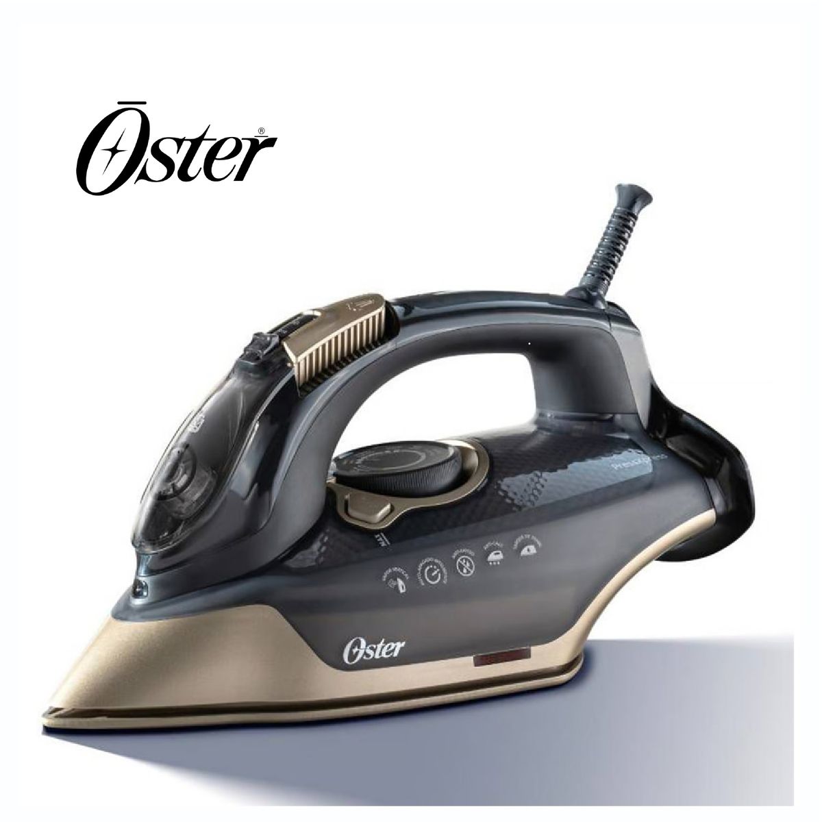 OSTER - Oster Plancha de Vapor Pressxpress1700 W de Potencia Negra y Dorada