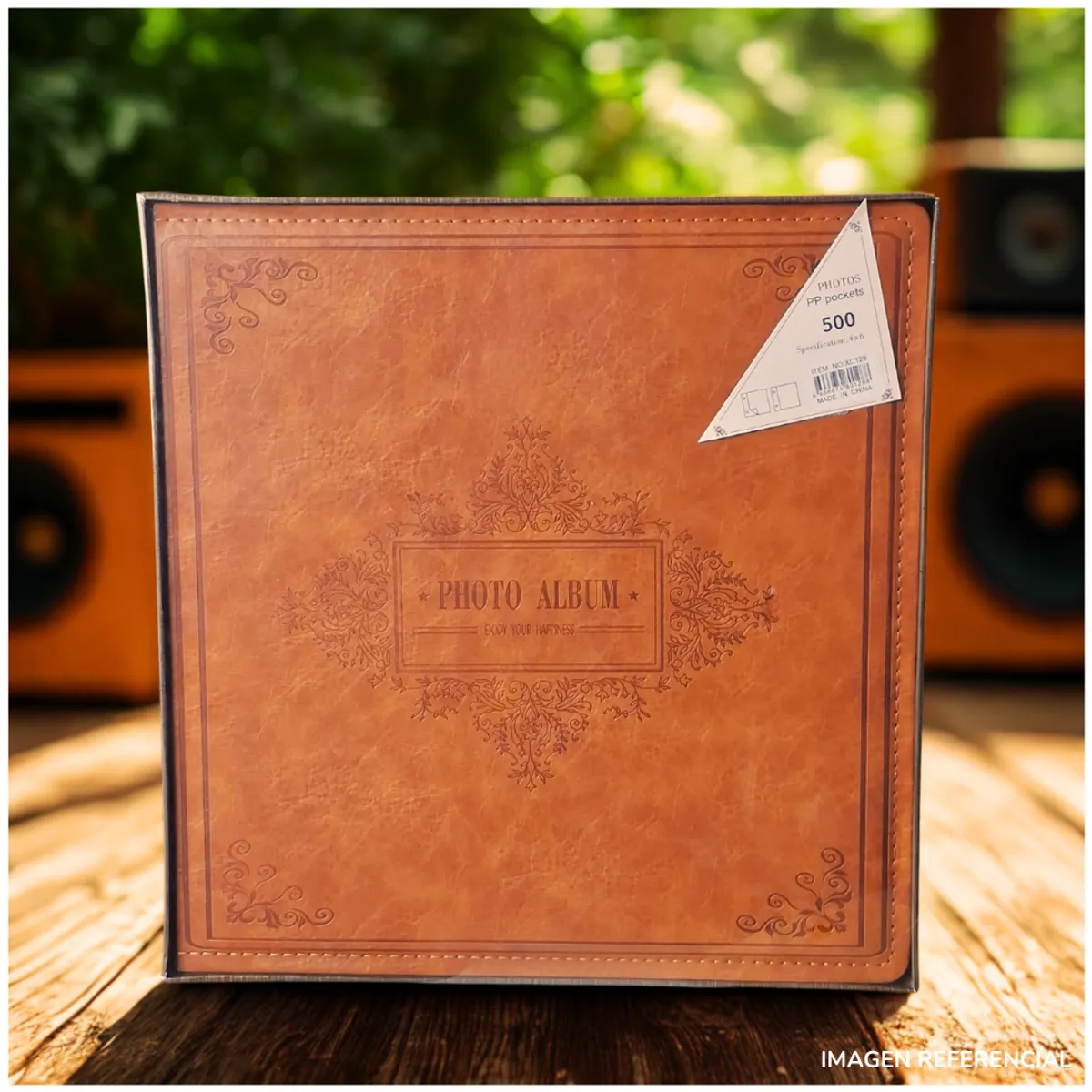 INSPIRA MARKET - Album de fotos 500 fotografías Cuero PU