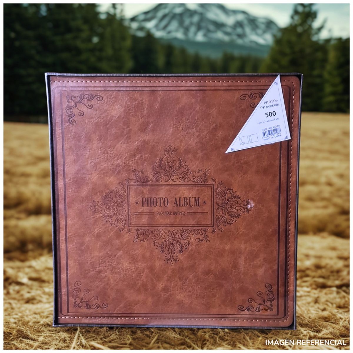 INSPIRA MARKET - Album de fotos 500 fotografías Cuero PU