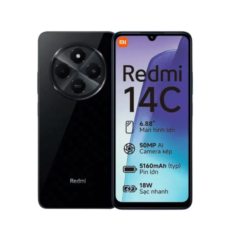 XIAOMI - REDMI 14C 4+4GB RAM + 256GB NEGRO