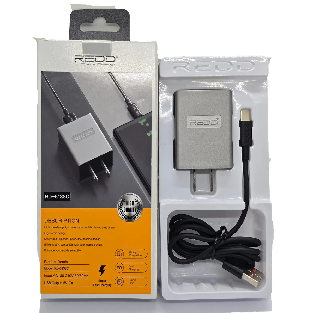 GENERICO - CARGADOR REDD PARA CELULAR TIPO C