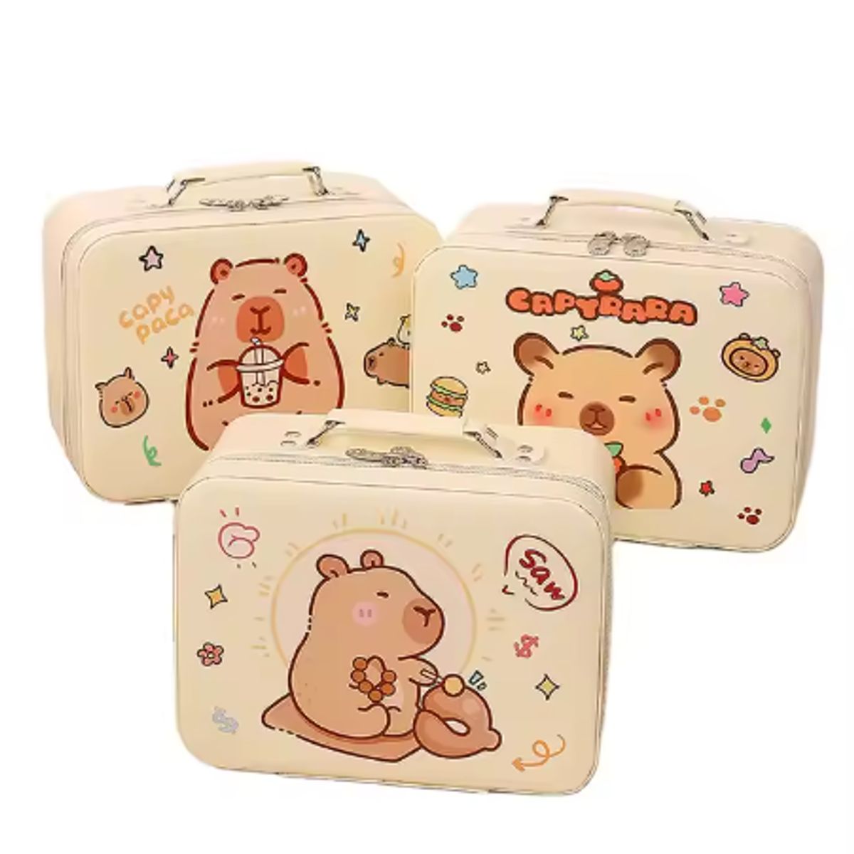 GENERICO - ESTUCHE CAPIBARA PARA ALMACENAMIENTO DE UTILES O MAQUILLAJE