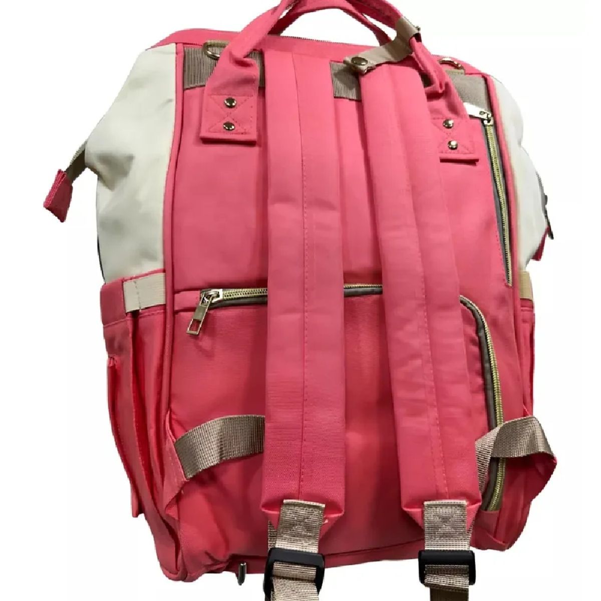 GENERICO - Mochila Pañalera Multifuncional para Bebés - Coral