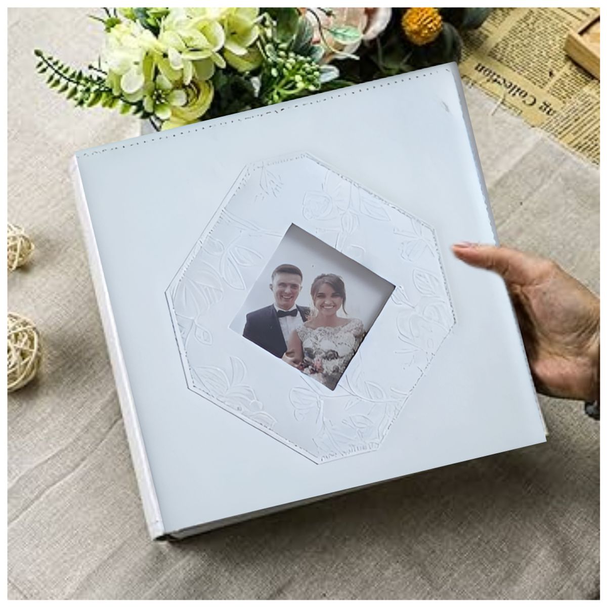 INSPIRA MARKET - Album de fotos 500 fotografías Recuerdos Cuero PU