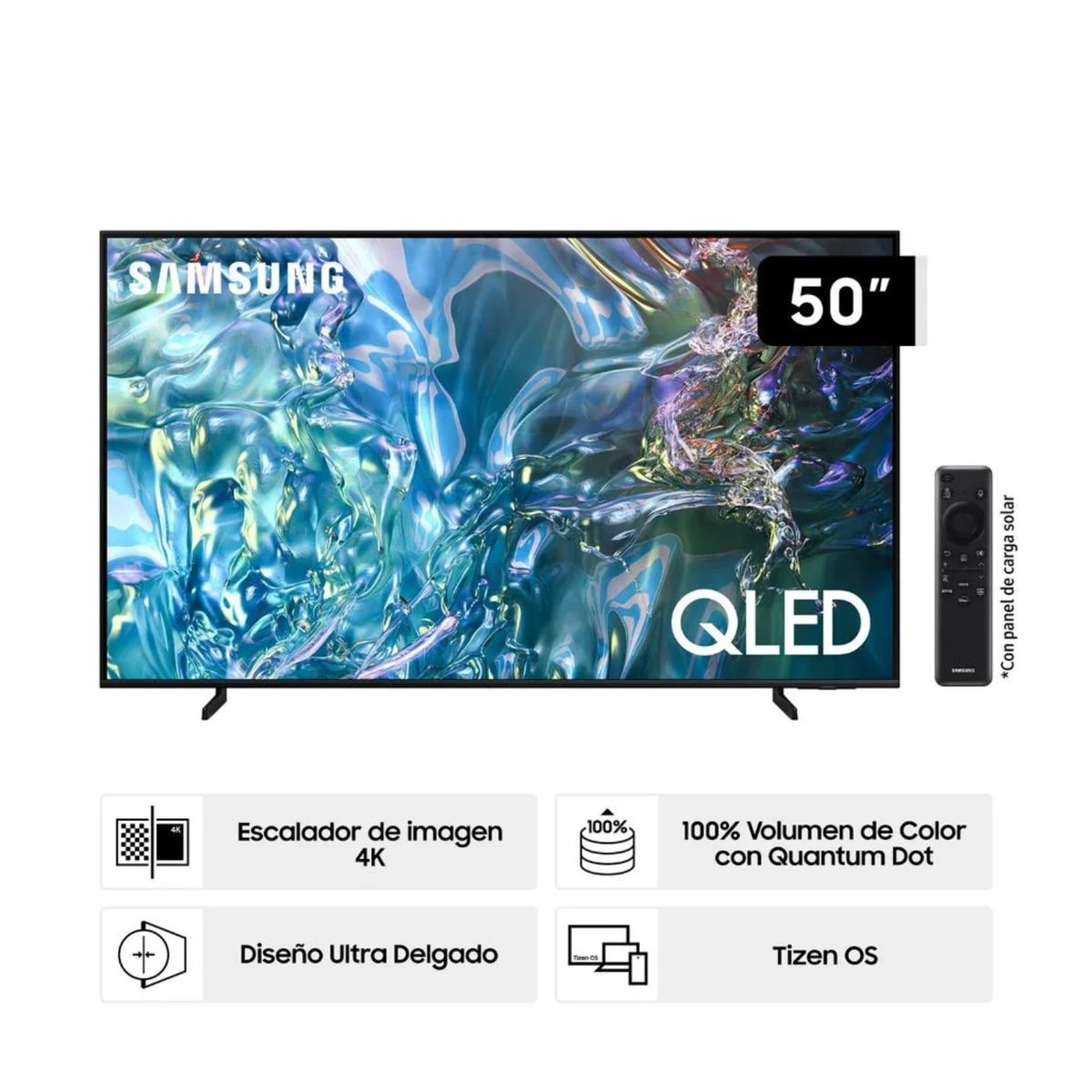 SAMSUNG - Televisor Samsung QLED Tizen OS Smart Tv 50" 4K 50Q60D - Nuevo 2024