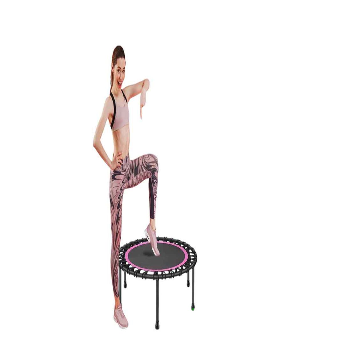 GENERICO - trampolin saltarin plegable +agarradera  40p antiruido