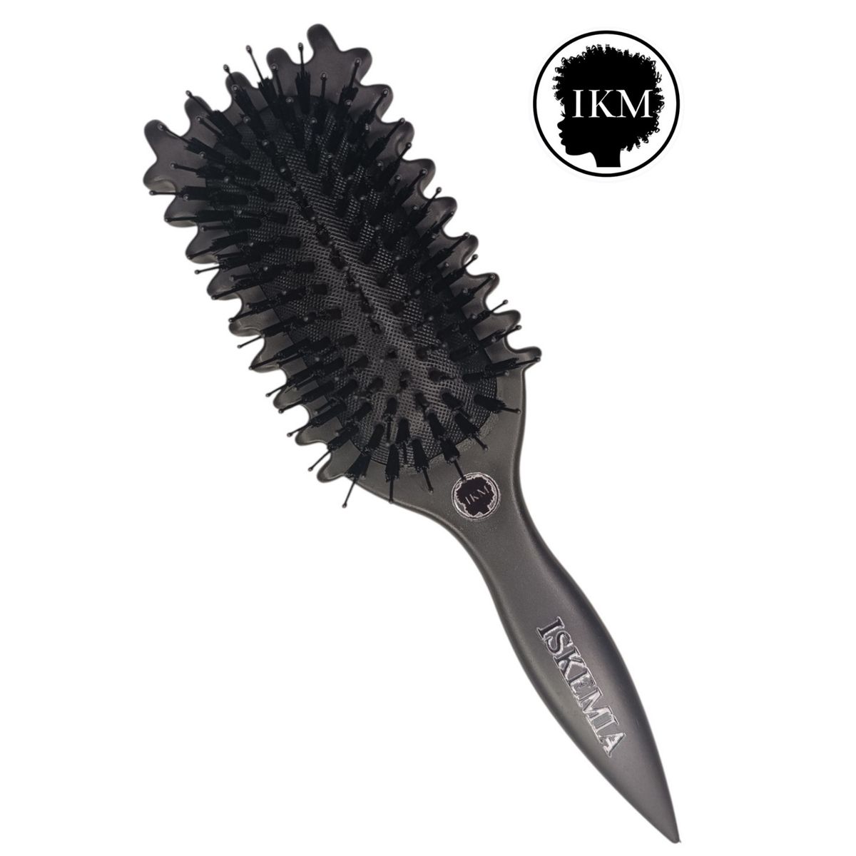 GENERICO - Cepillo Curly de Cabello Tipo Bounce para Definir Rizos en Negro