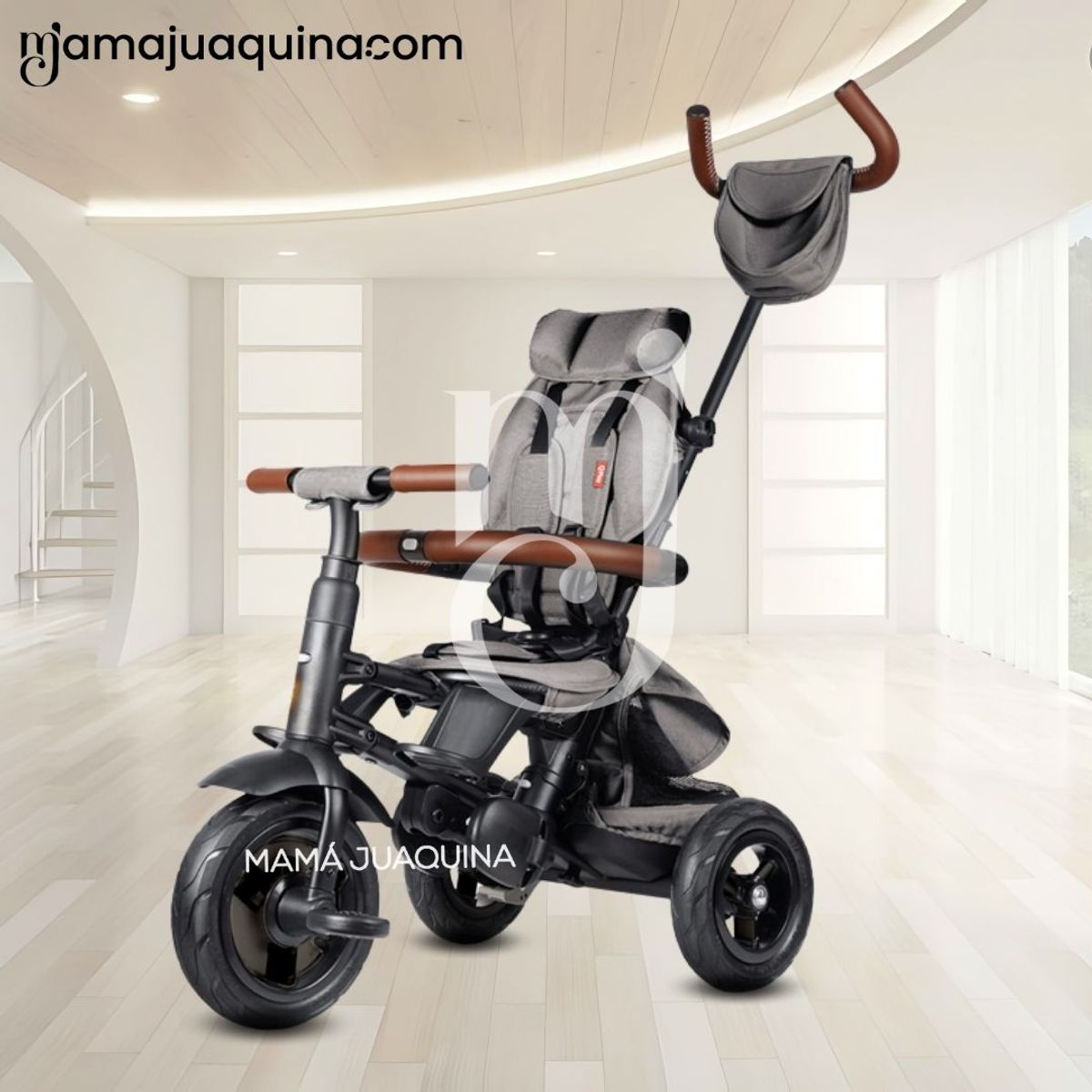 BABY - Triciclo Giratorio «RITO PREMIUM» Edición Limitada Gray