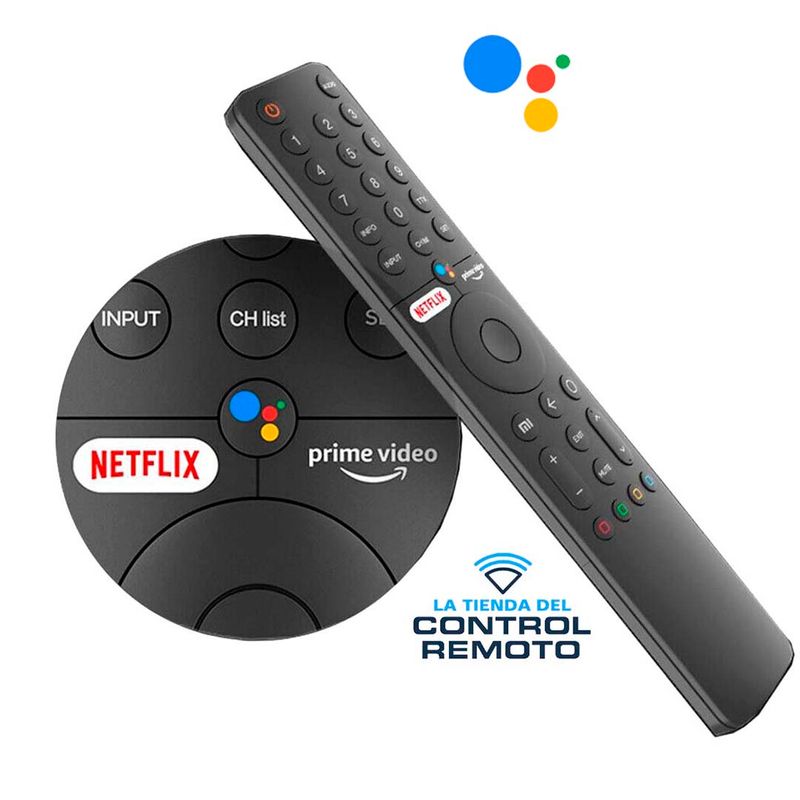 GENERICO - Control Tv Xiaomi Bluetooth Con Voz XMRM-19 L55M6-6AEU P1 Android 4K