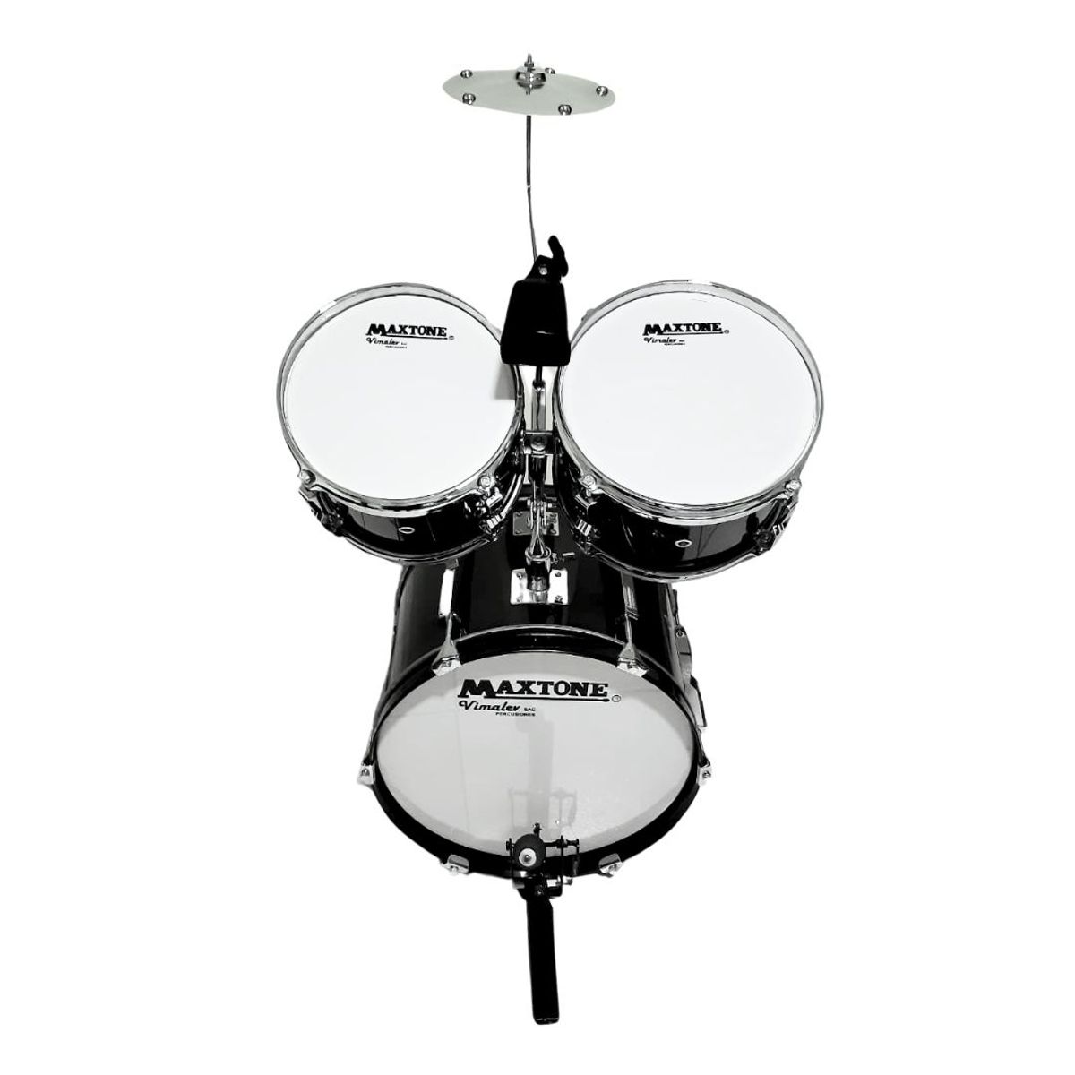 GENERICO - Batería Acústica Grande con Platillo y Baquetas para Niños