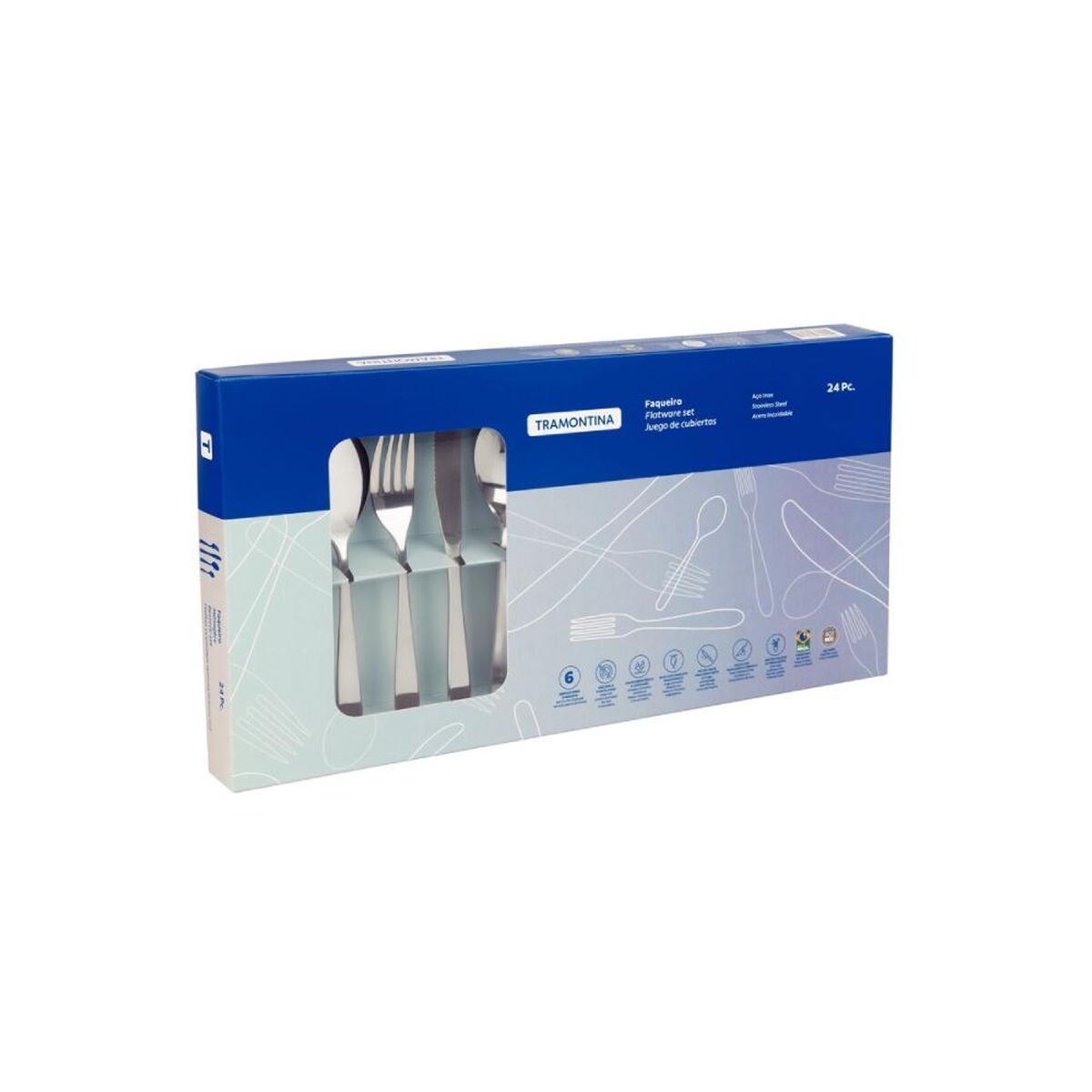 TRAMONTINA - Juego de Cubiertos 24 pzs-Cosmos 66950/847
