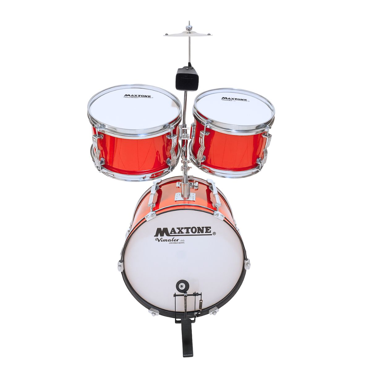 GENERICO - Batería Acústica Grande con Platillo y Baquetas para Niños