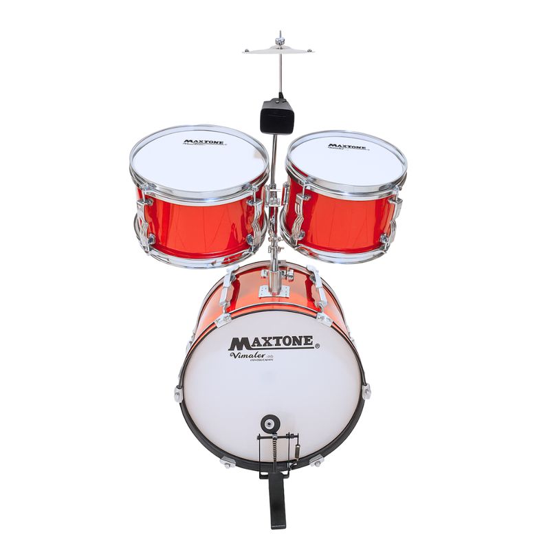 GENERICO - Batería Acústica Grande con Platillo y Baquetas para Niños