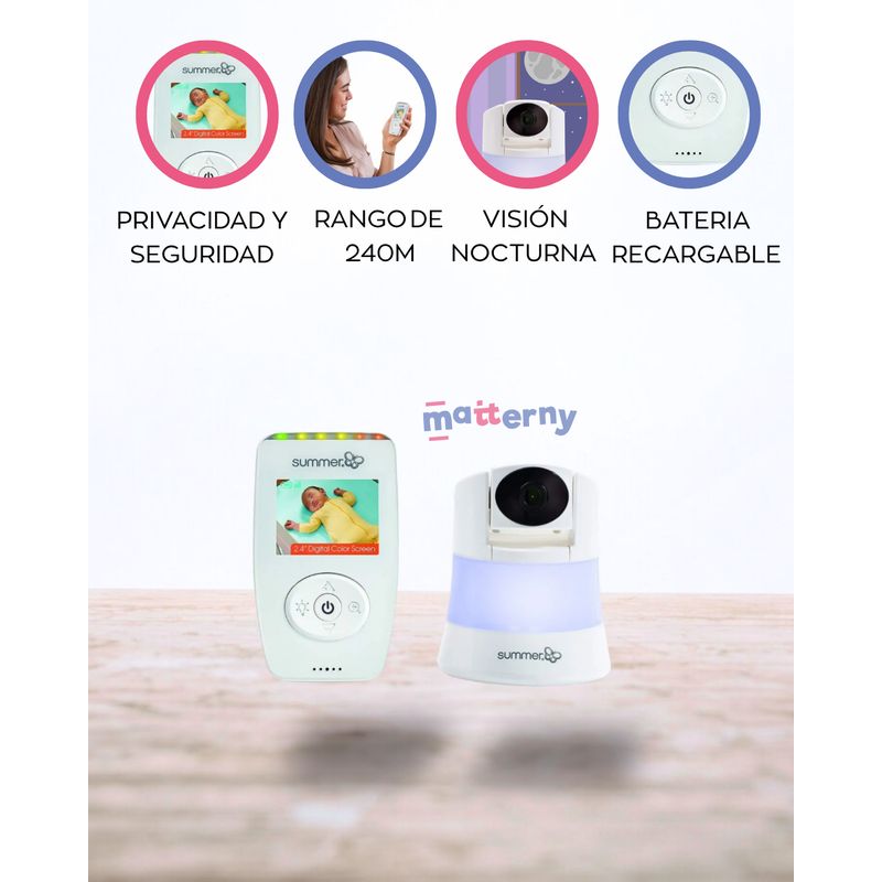 SUMMER INFANT - Monitor para Bebé «SURE SIGTH 20»