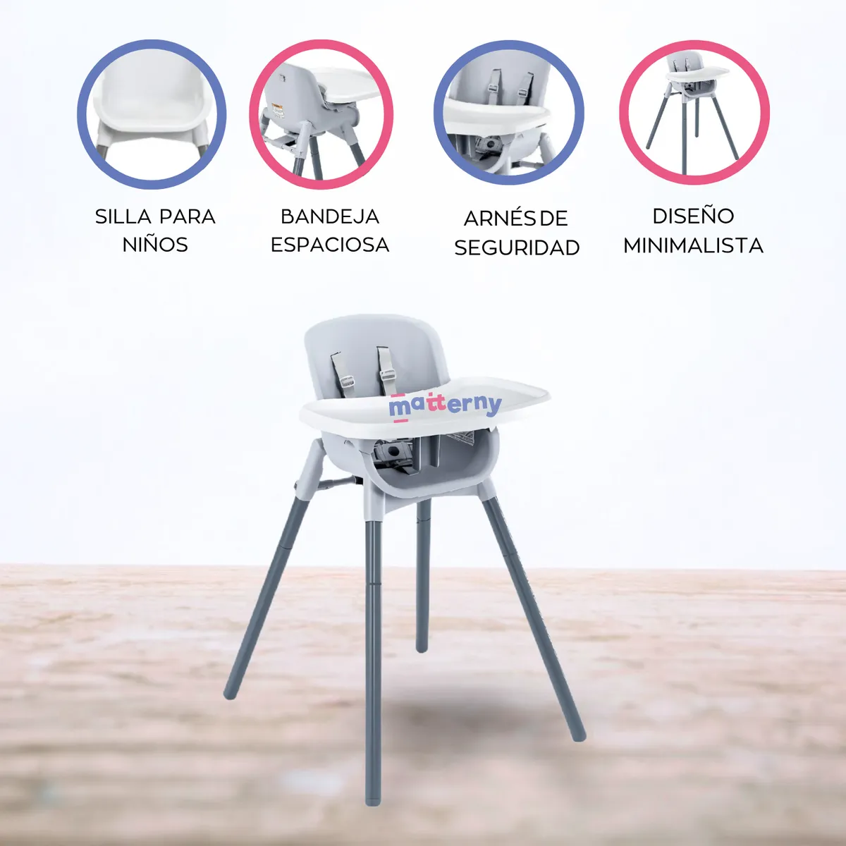 CHICCO - Silla de comer para niños ZEST MOOM S299