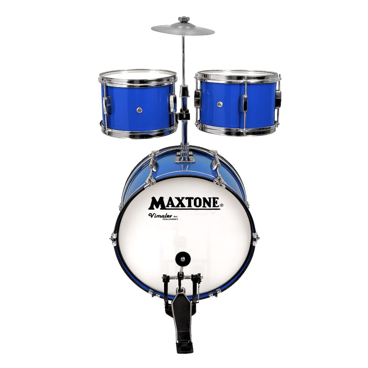 GENERICO - Batería Acústica Grande con Platillo y Baquetas para Niños