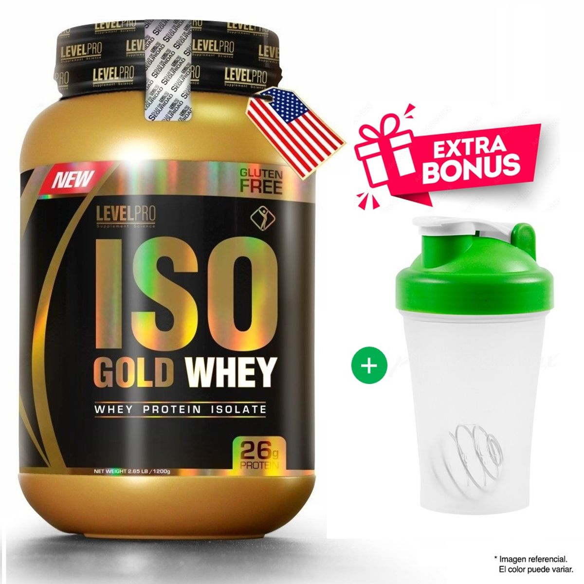 LEVEL PRO - ISO GOLD WHEY 1.1 KG LEVEL PRO VAINILLA