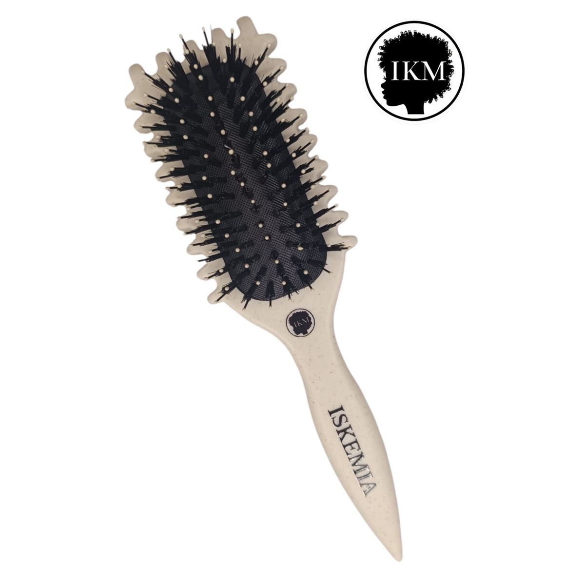 GENERICO - Cepillo Curly de Cabello Tipo Bounce para Definir Rizos en Marfil