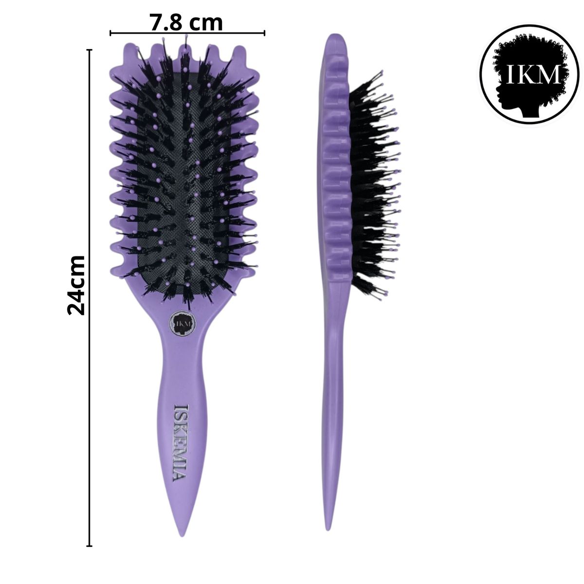 GENERICO - Cepillo Curly de Cabello Tipo Bounce para Definir Rizos en  Lila