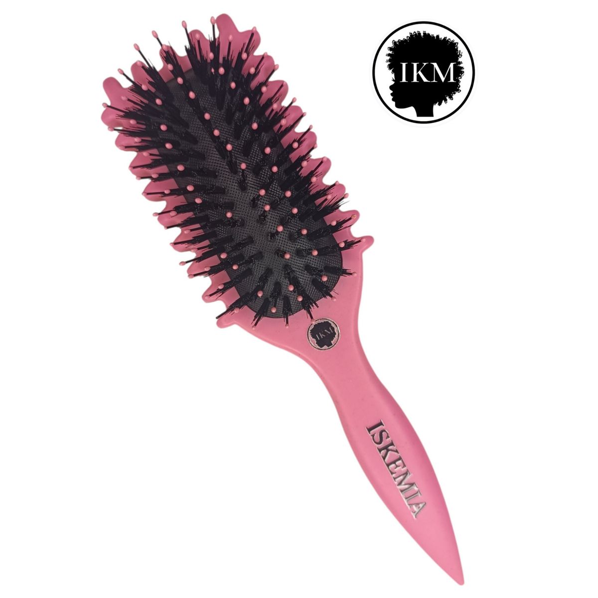 GENERICO - Cepillo Curly de Cabello Tipo Bounce para Definir Rizos en Rosado