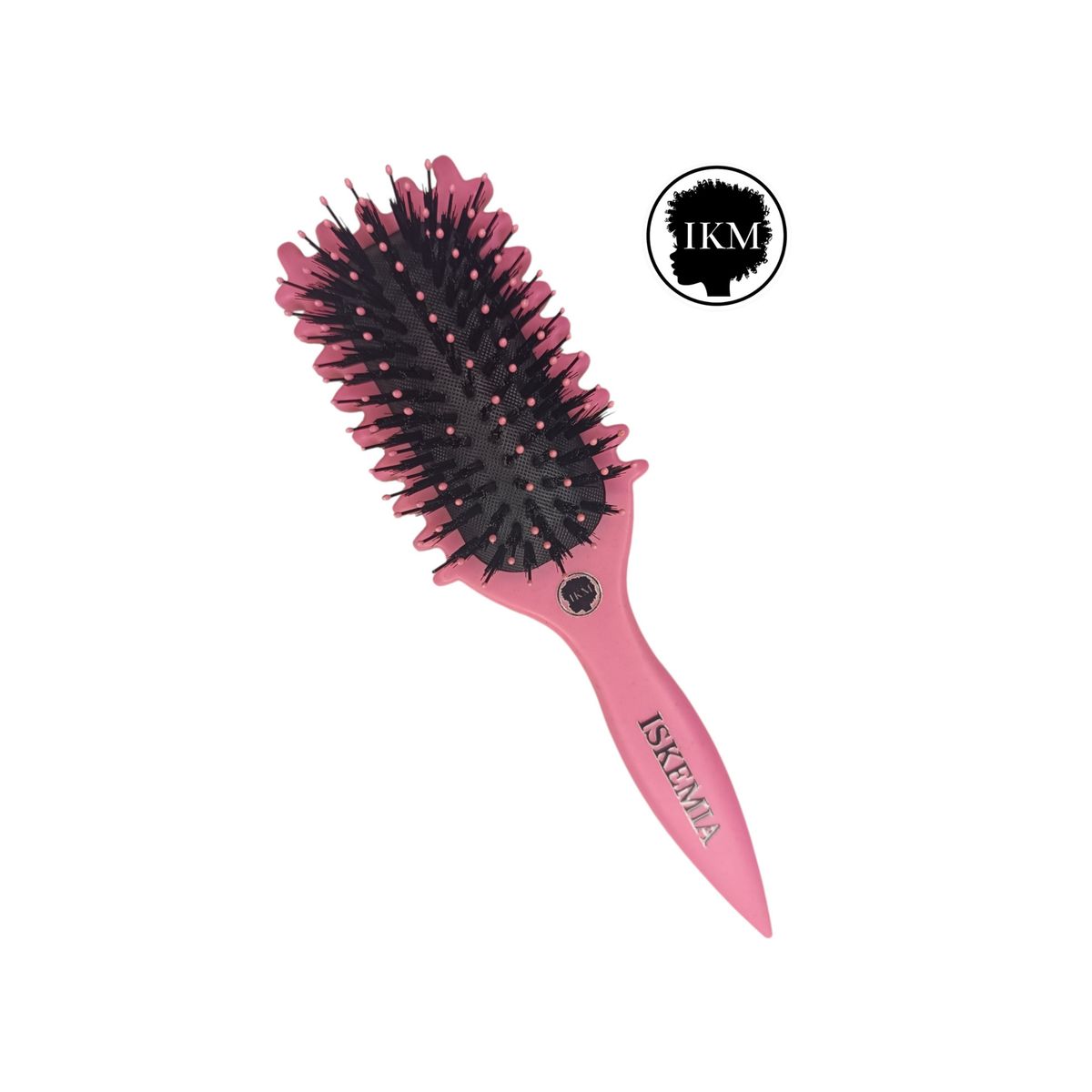 GENERICO - Cepillo Curly de Cabello Tipo Bounce para Definir Rizos en Rosado