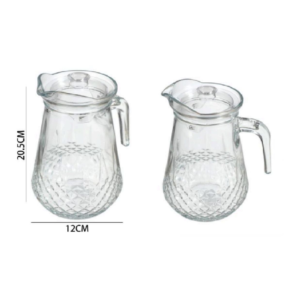 OTTOWARE - Jarra De Vidrio Con Textura 1300ml