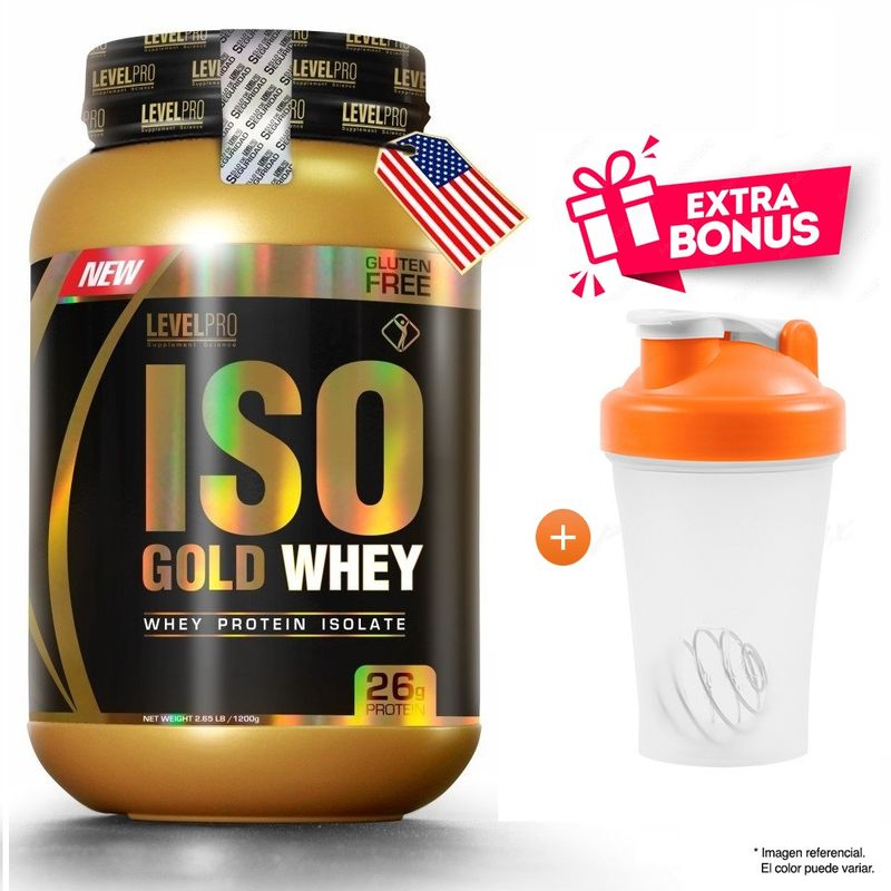 LEVEL PRO - Proteína Level Pro Iso Gold Whey 2.4 LBS Rich Chocolate
