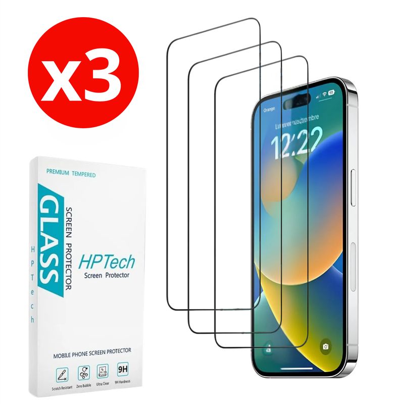 SHIELD - Pack x3 Mica Protector de Pantalla de Vidrio Templado para Xiaomi Redmi 14C