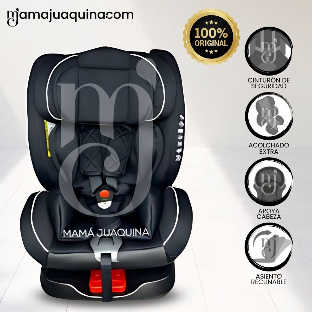 BABY - Silla de Auto para Bebé Infanti «BARLETA» Black