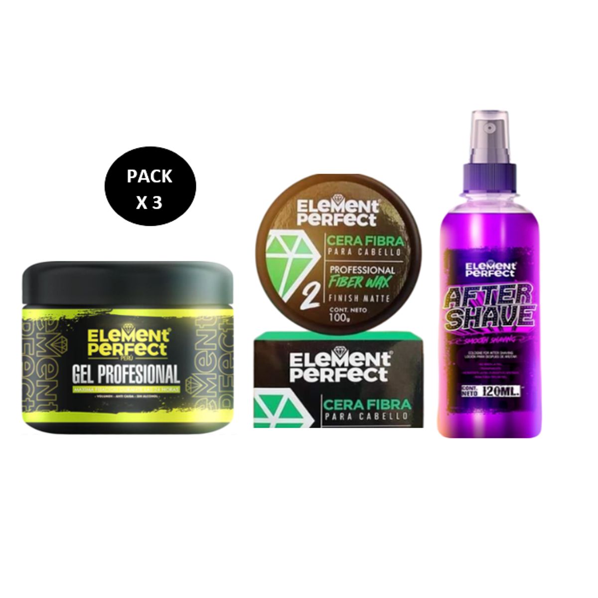 GENERICO - Pack Element Perfect Cera After Shave Y Gel