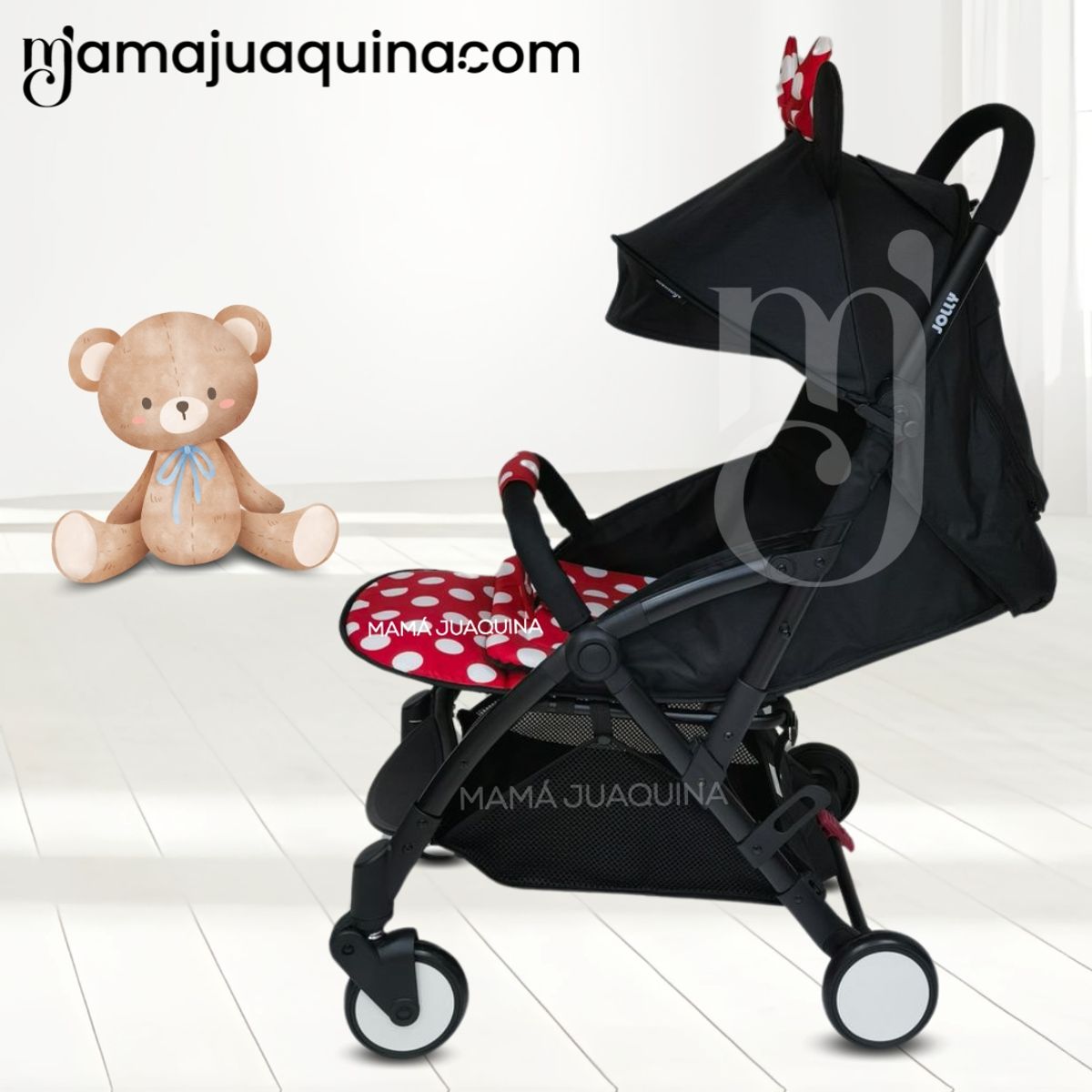 BABY - Coche Maleta de Lujo «MINNIE-E» Edición Limitada Red