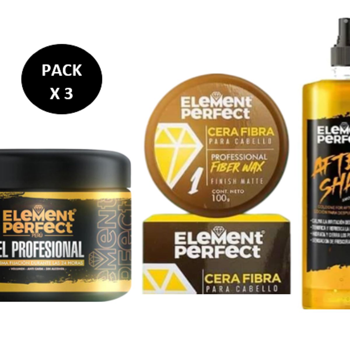 GENERICO - Pack Element Perfect Cera After Shave Y Gel