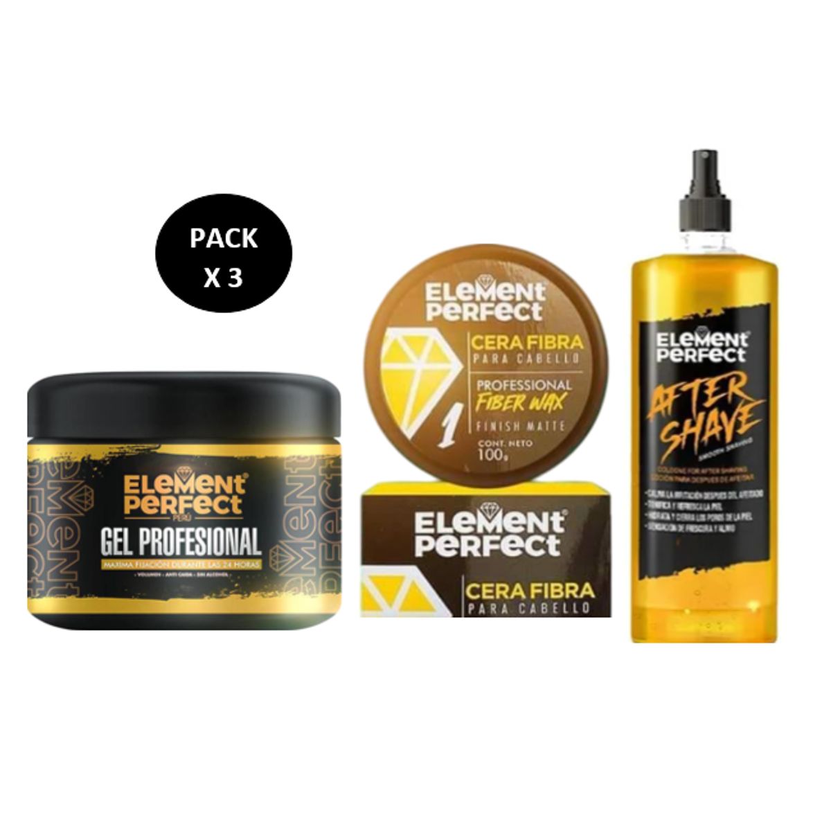 GENERICO - Pack Element Perfect Cera After Shave Y Gel