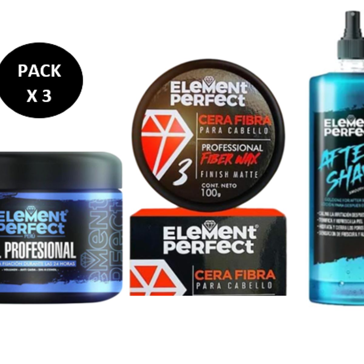 GENERICO - Pack Element Perfect Cera After Shave Y Gel
