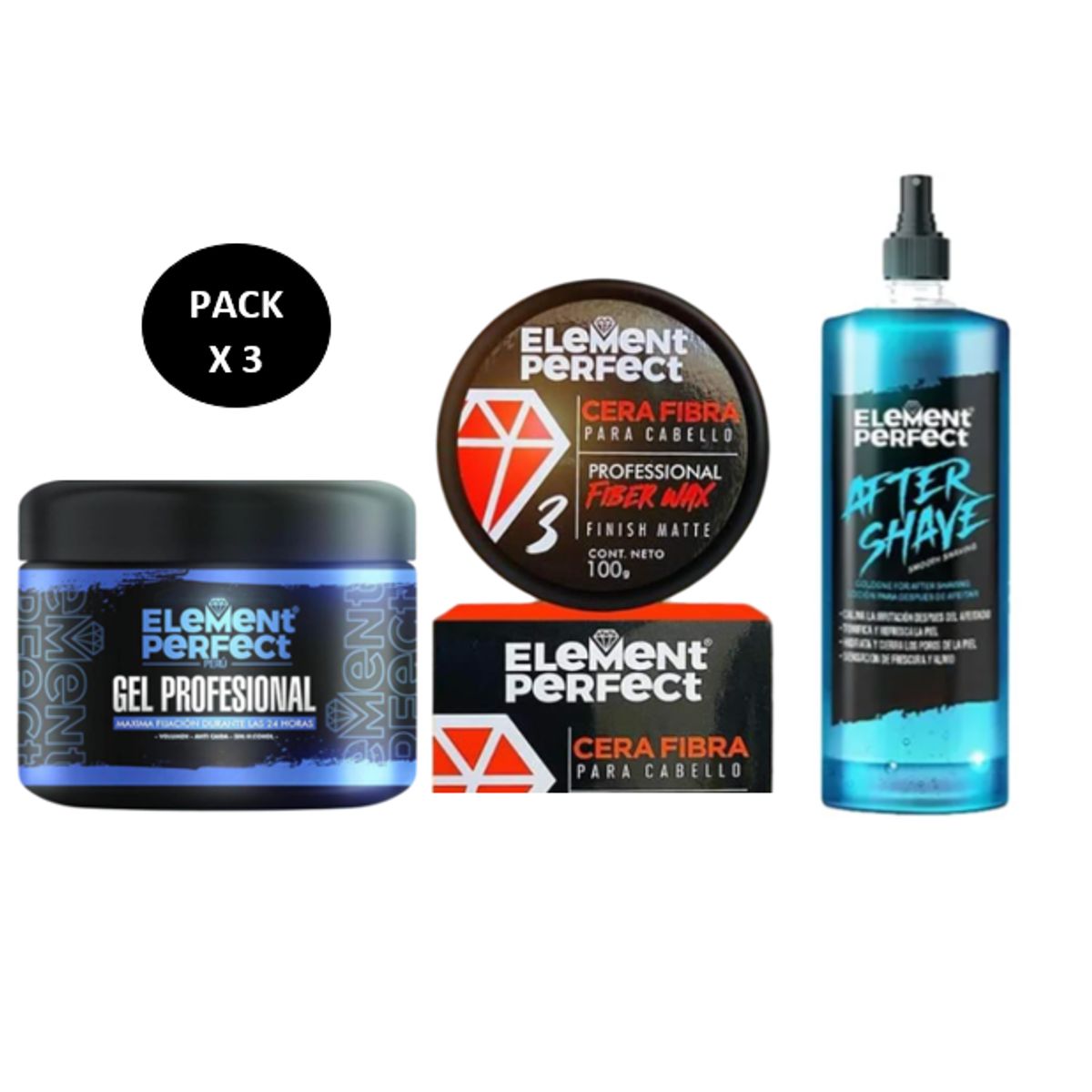 GENERICO - Pack Element Perfect Cera After Shave Y Gel
