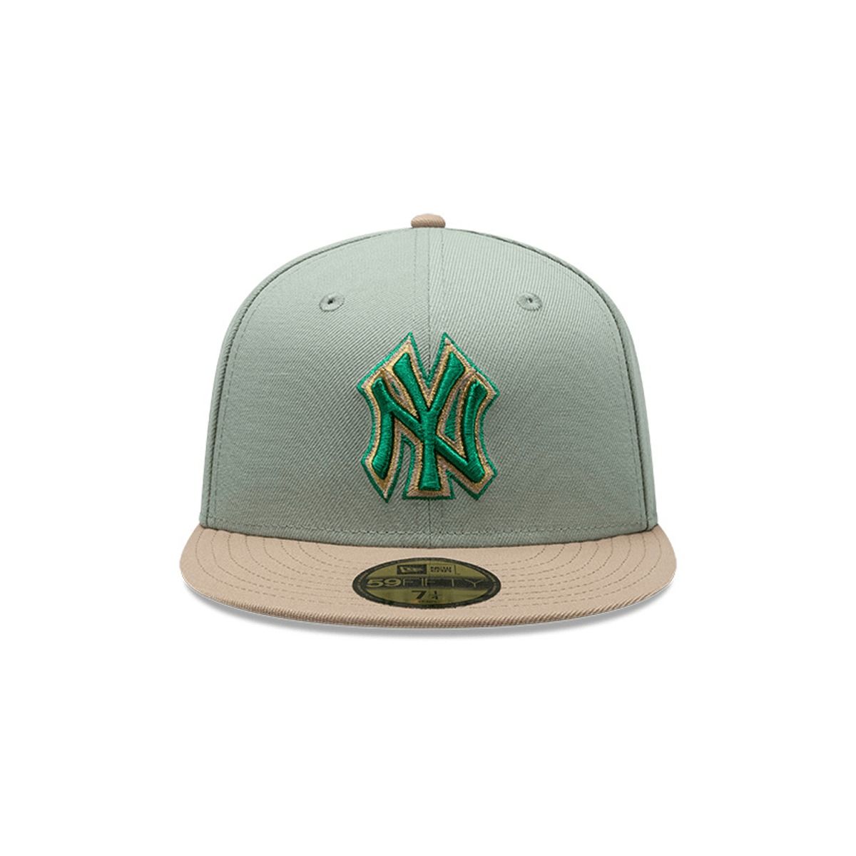NEW ERA - Gorra New Era Yankees 59FIFTY 100th Anniversary Cap Green Camel