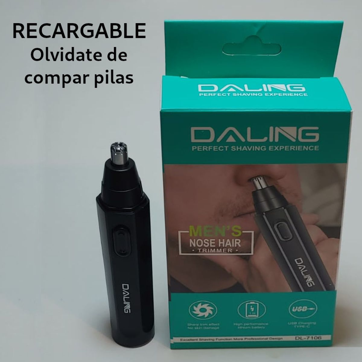 GENERICO - Trimmer Inalambrica Recargable Cortador Rasurador bello Nasal