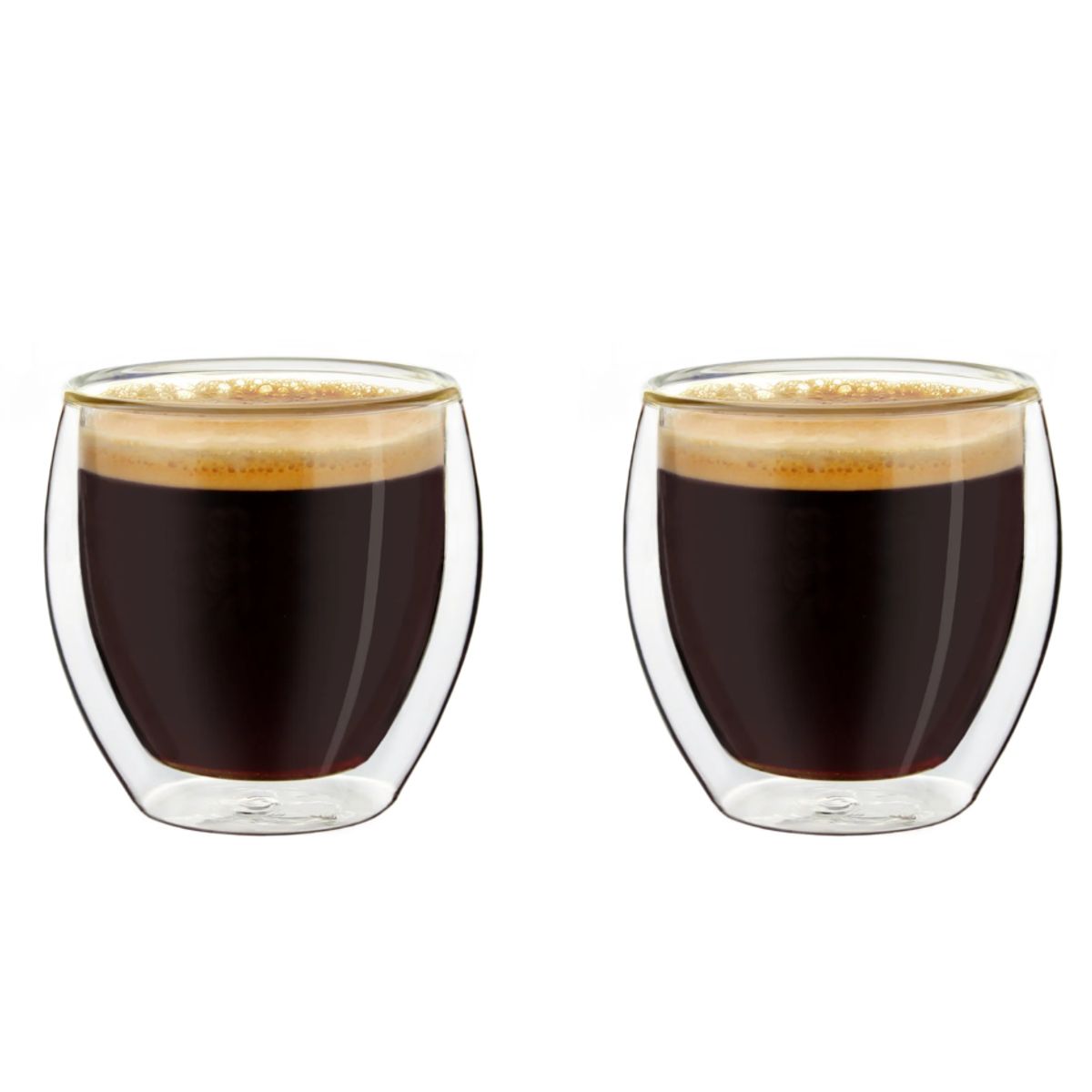 GENERICO - Set  dos vasos doble pared 100 ml