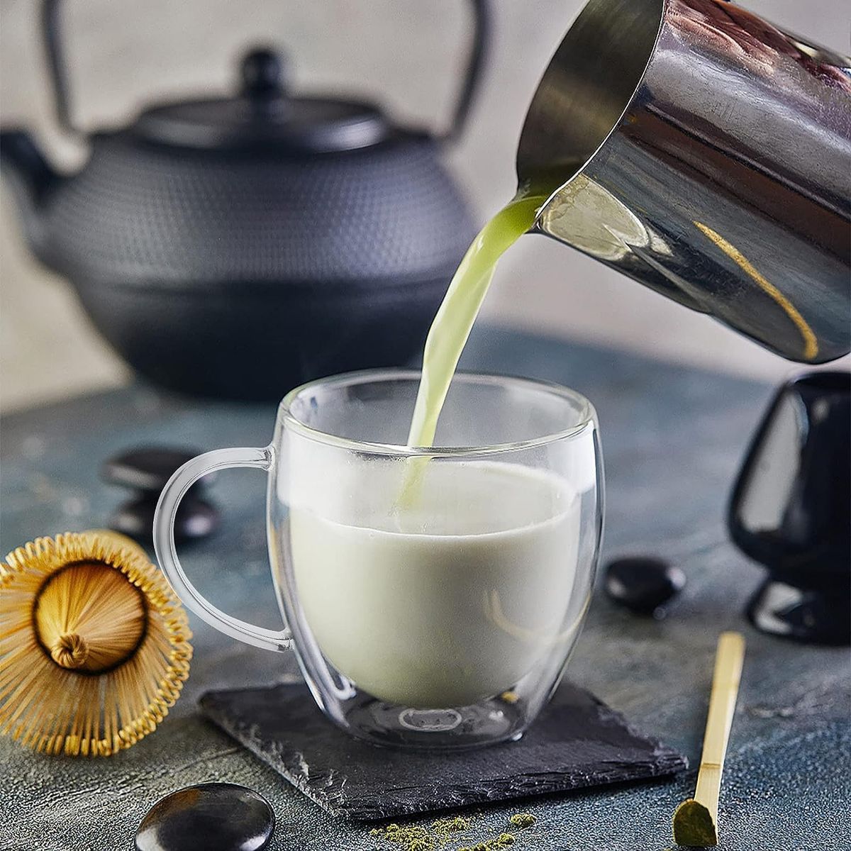 GENERICO - Set de  Dos Tazas doble pared 200 ml