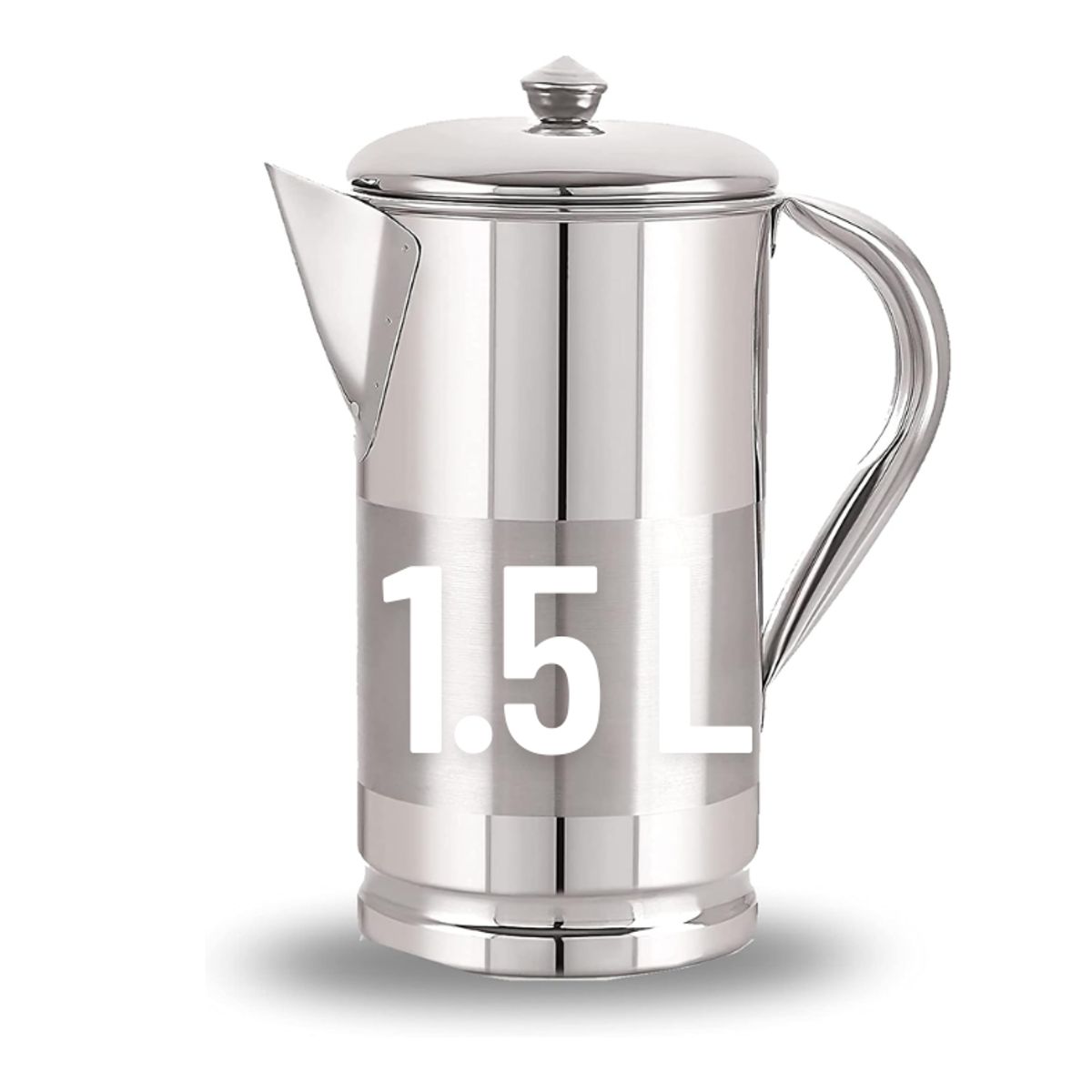 GENERICO - Jarra de agua de acero inoxidable  1.5 L