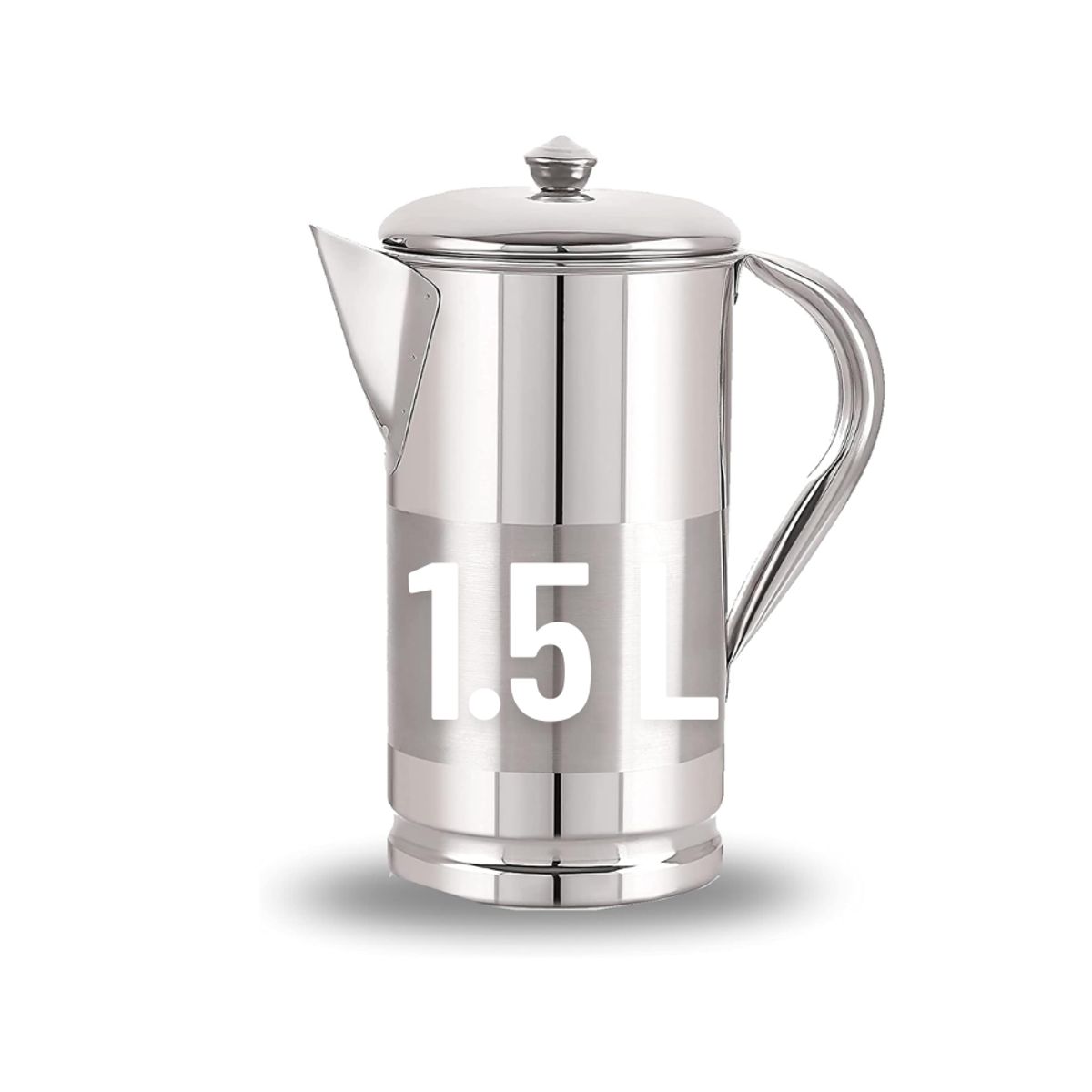 GENERICO - Jarra de agua de acero inoxidable  1.5 L